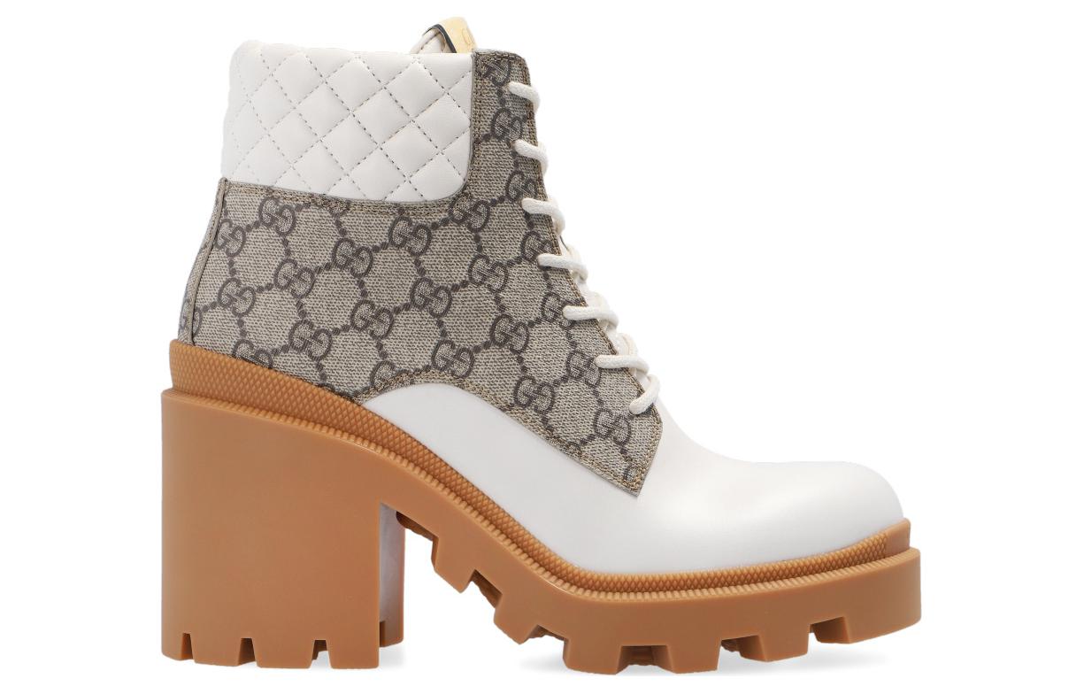 (WMNS) Gucci GG Ankle Boot 'Beige' 659691-UC810-9066