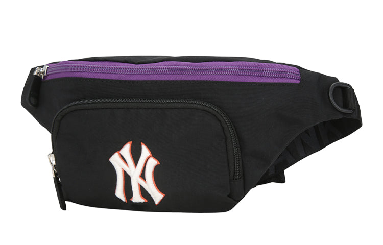MLB NY New York Yankees Retro Logo fanny pack Black Purple 32BGC2011-50L