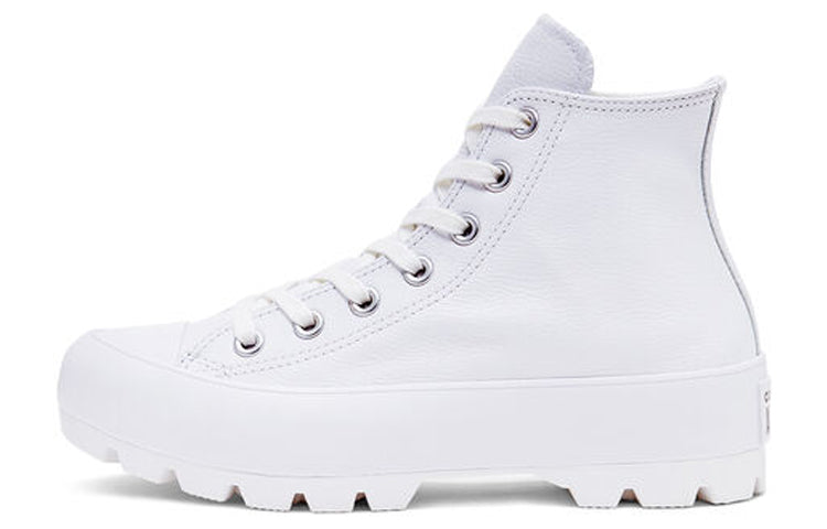(WMNS) Converse Chuck Taylor All Star Lugged Leather High 'White' 567165C