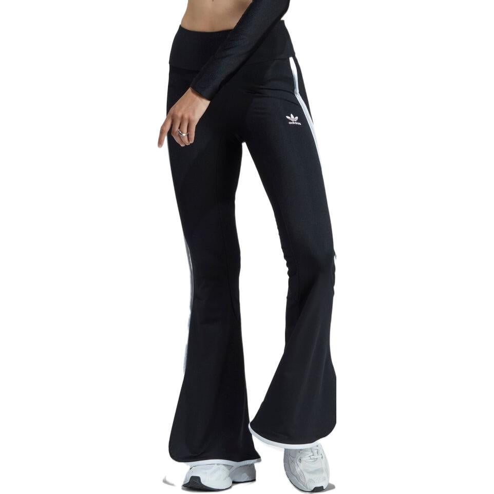 (WMNS) adidas Originals Always Flared Leggings Asia Sizing 'Black White' IC5590