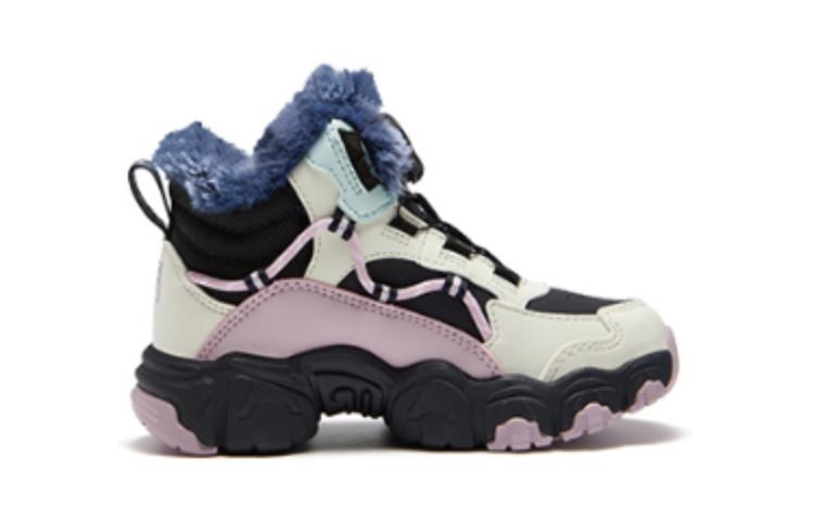 (GS) FILA High Top Shoes 'Black White Pink' K14B342905PNF