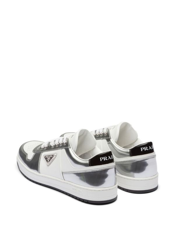 (WMNS) PRADA District Leather Sneakers 'White Silver' 1E790M_3LJ6_F0J36