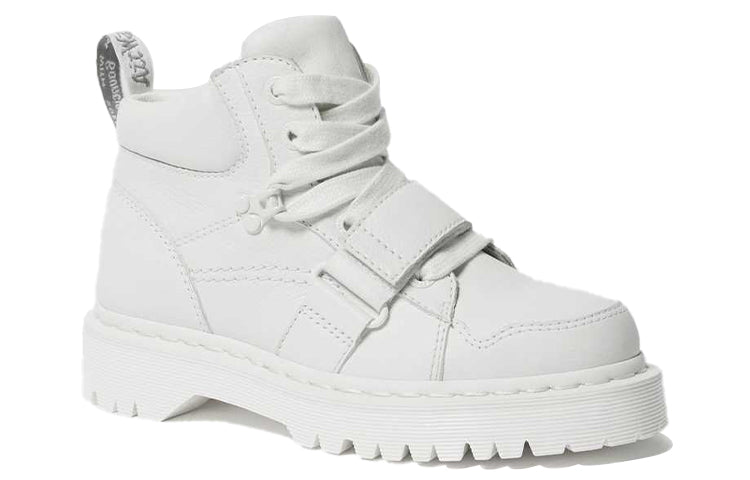 (WMNS) Dr. Martens Zuma II Leather Strap Boots White 25717113
