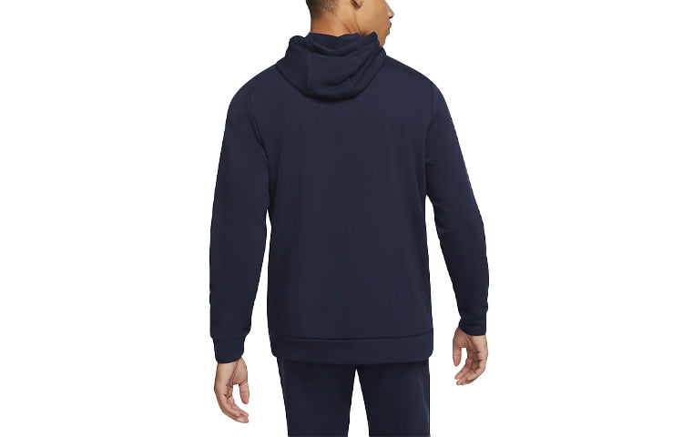 Nike Mnk Dry Hoodie Fzflc Logo Casual Sports Hooded Jacket Obsidian Color Black CZ6377-451