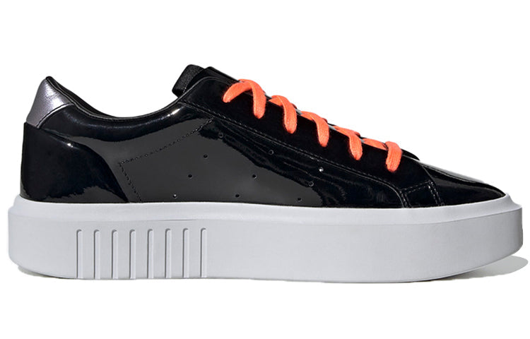 (WMNS) adidas Sleek Super 'Black Signal Coral' EF4954
