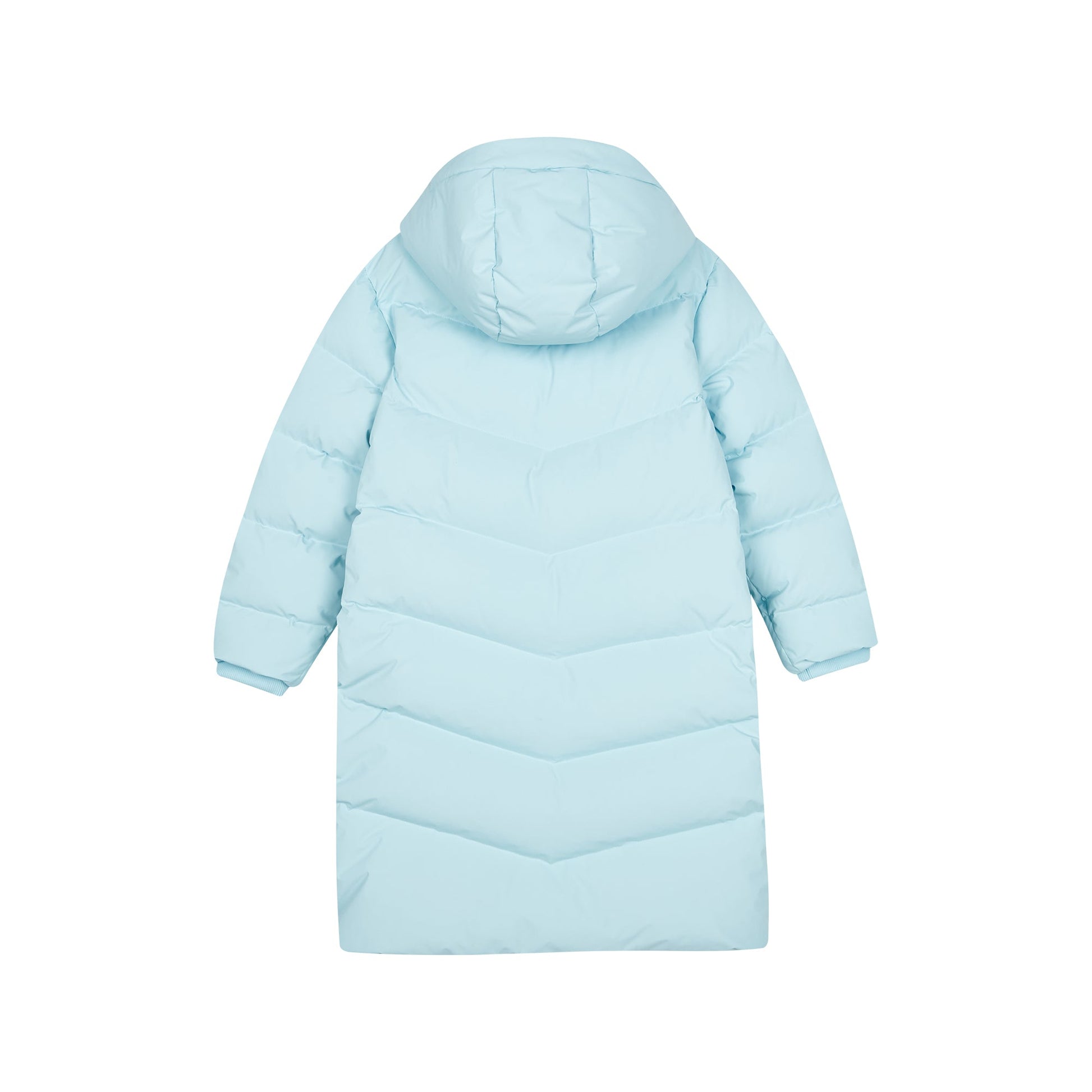 (GS) Skechers Basic Woven Long Down Jacket 'Blue' P423K027-01Z6