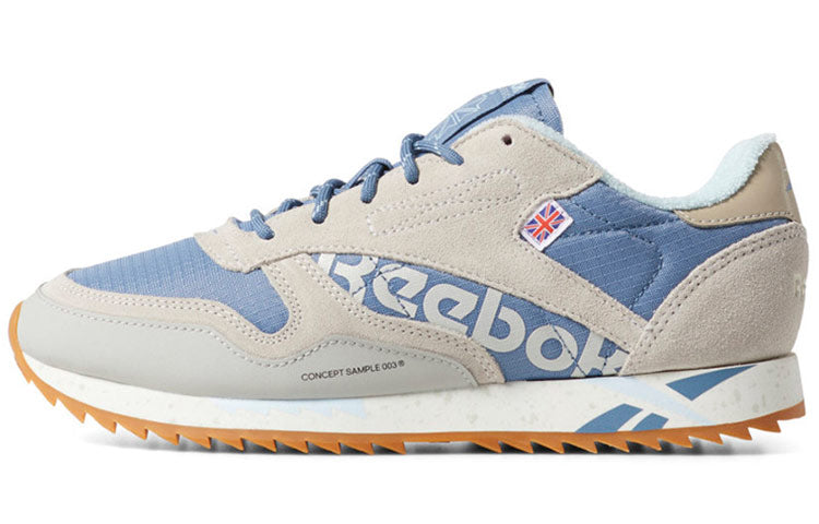 (WMNS) Reebok Classic Leather Ripple Gray/Blue DV7142
