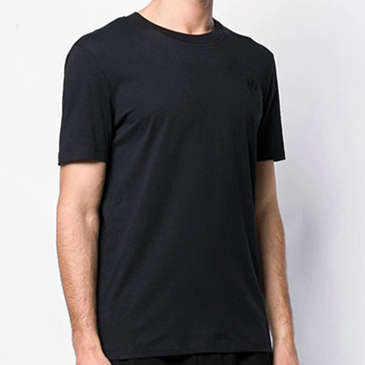 Men's McQ Alexander McQueen Embroidered Short Sleeve Black 277605-RMT74-1000