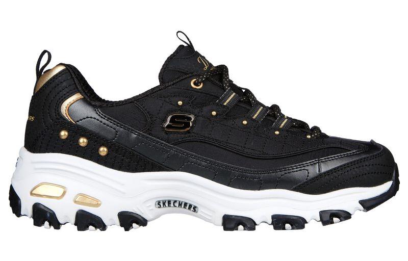 (WMNS) Skechers D'LITES 'Black Gold' 149267-BKGD