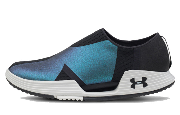 (WMNS) Under Armour AMP Slip-On X2 Reflect 'Black Blue' 3021070-001