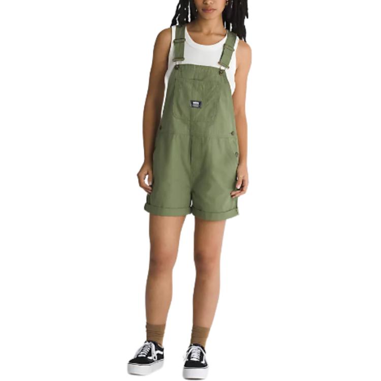 (WMNS) Vans Ground Work Shortalls 'Green' VN0A5LMWAMB