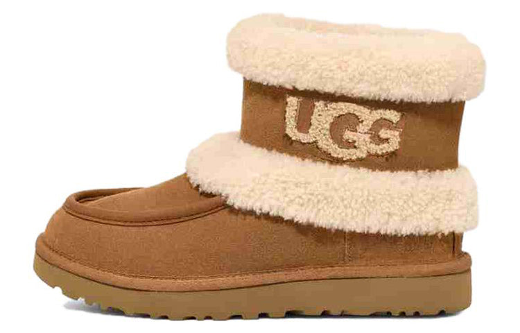 (WMNS) UGG Classic Ultra Mini Fluff 'Chestnut' 1145410-CHE