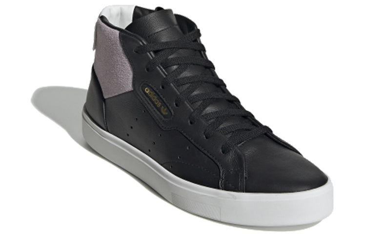 (WMNS) adidas SLEEK Mid W 'Black Purple' EE4527