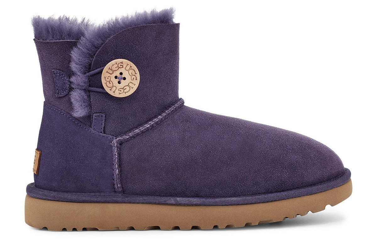 (WMNS) UGG Mini Bailey Button II Gray Purple 1016422-NSAD