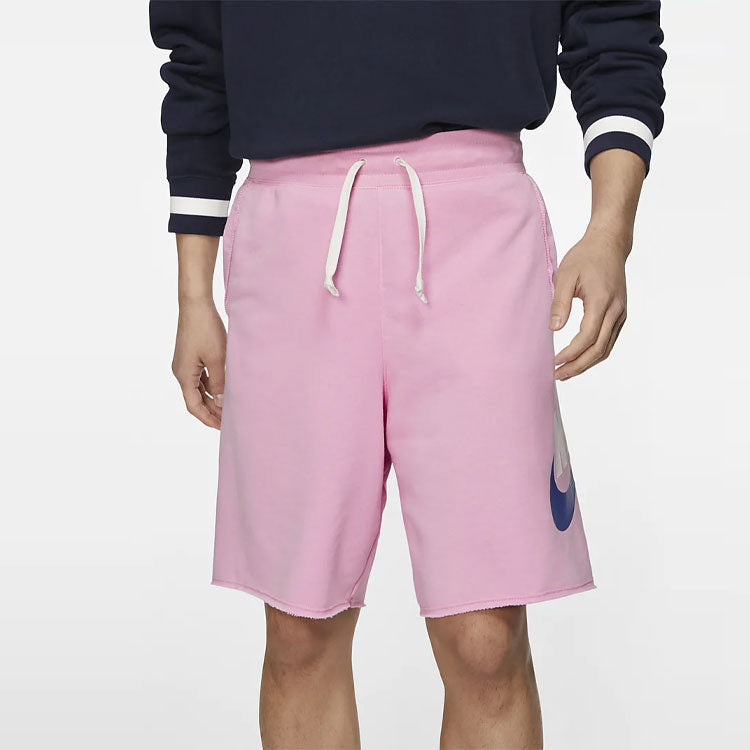 Nike Swoosh Logo Loose Breathable Running Sports Shorts Pink AR2376-629