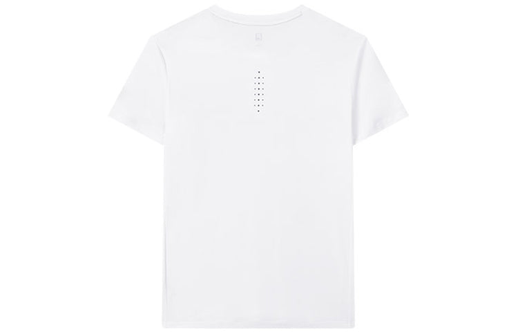 FILA Alphabet Logo Printing Elastic Sports Short Sleeve White A11M122102F-WT