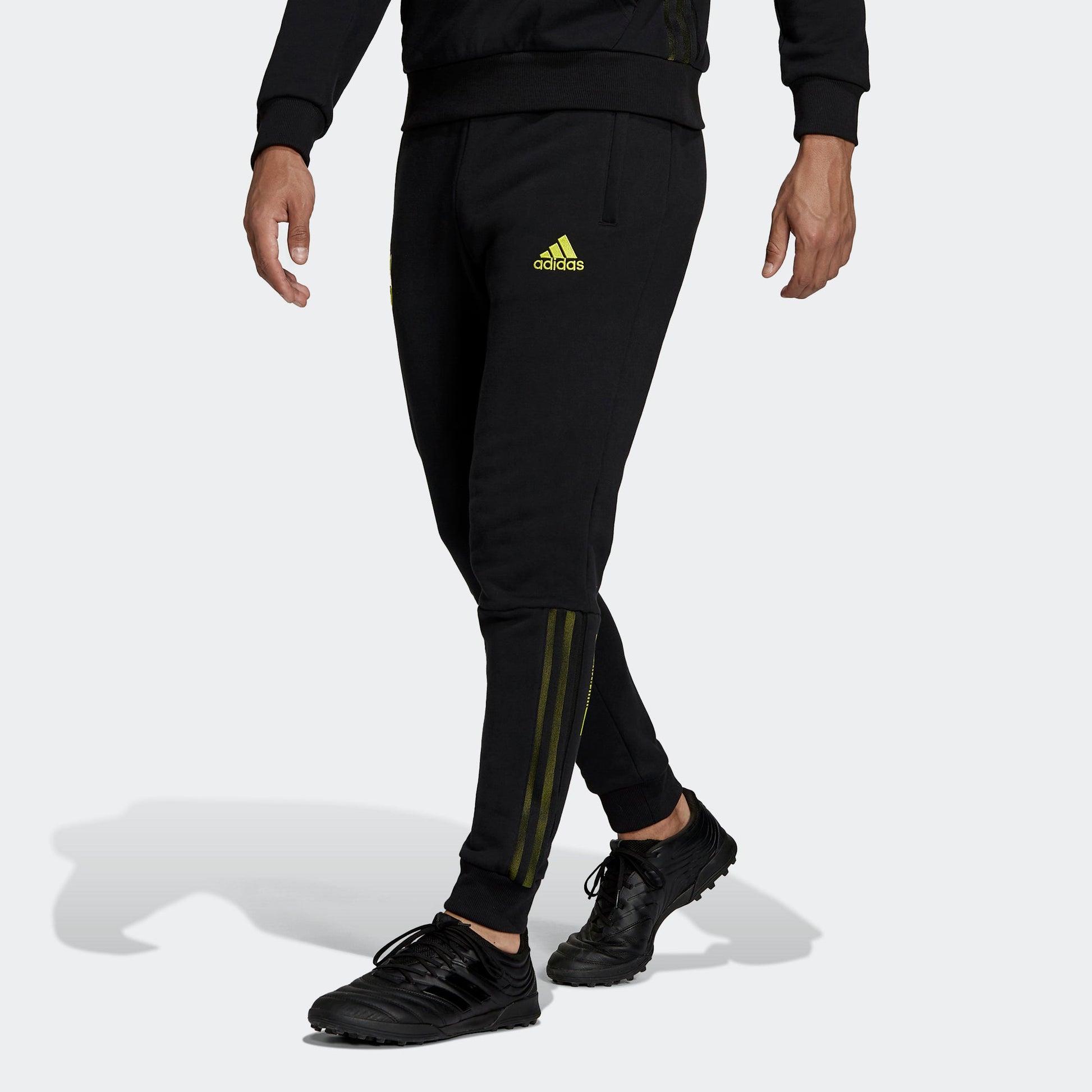 adidas Juve Trv Pnt Juventus Soccer/Football Training Sports Running Bundle Feet Long Pants Black GR2913