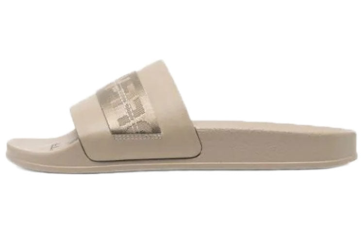 Off-White Logo Khaki Slippers OMIC001R21MAT0021761