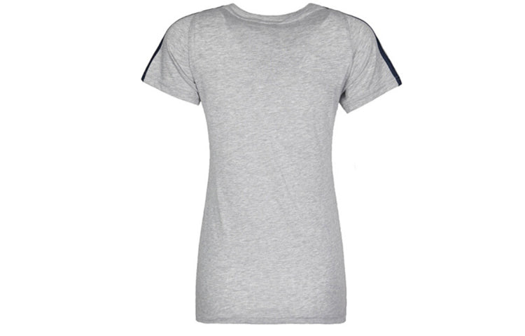 (WMNS) adidas Blue Stripe Short Sleeve Gray S97186