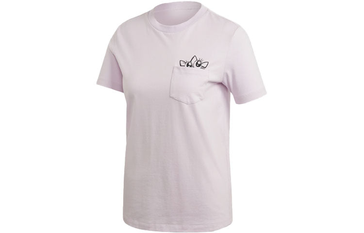 (WMNS) adidas originals Graphic Tee For Pink GK5164