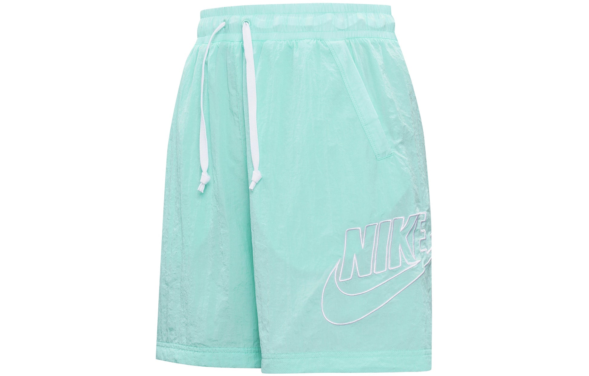 Nike Sportswear Alumni Logo Embroidered Woven Training Sports Shorts Mint Green DB3811-382