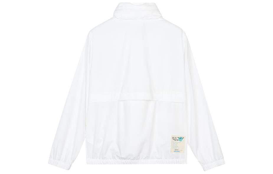 (GS) Skechers Casual Graphic Jacket 'White Blue' L222G051