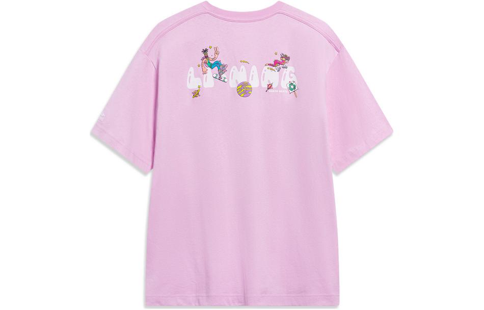 Li-Ning x Steven Harrington Graphic T-shirt 'Pink' AHST093-1