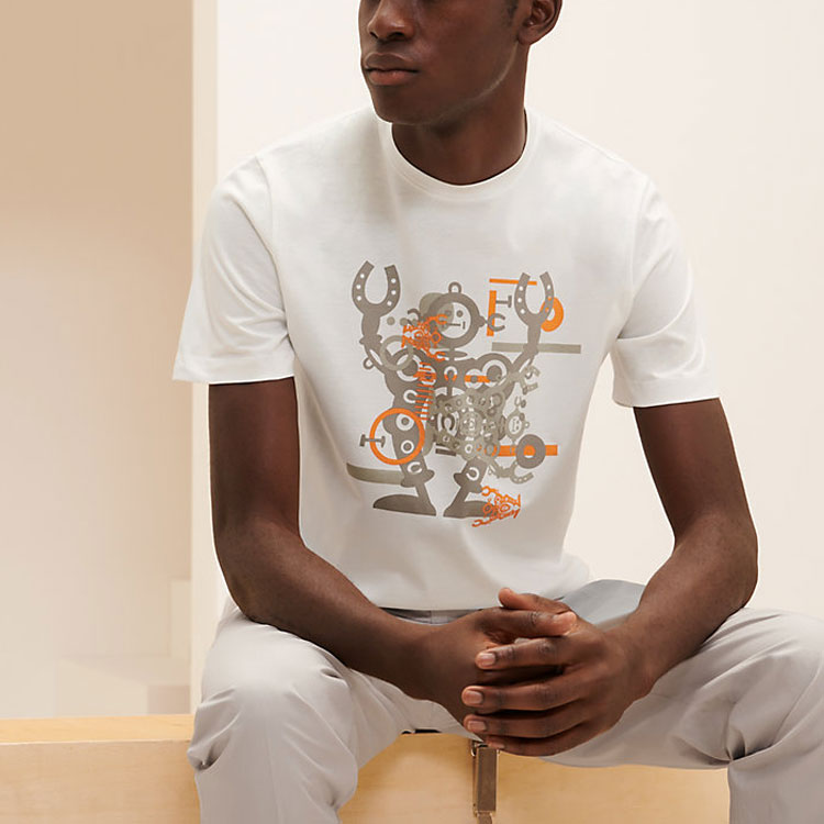HERMES SS21 T-Shirt 'White' H157860HA30