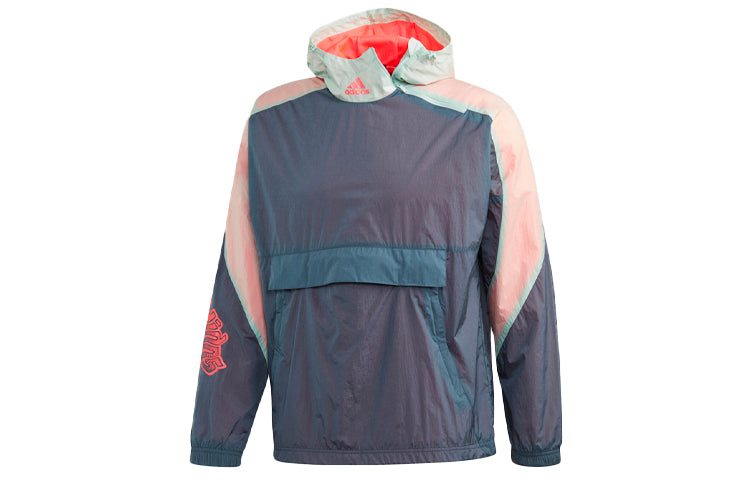 adidas Windbreaker M Sports Stylish Hooded Jacket Blue GP9748