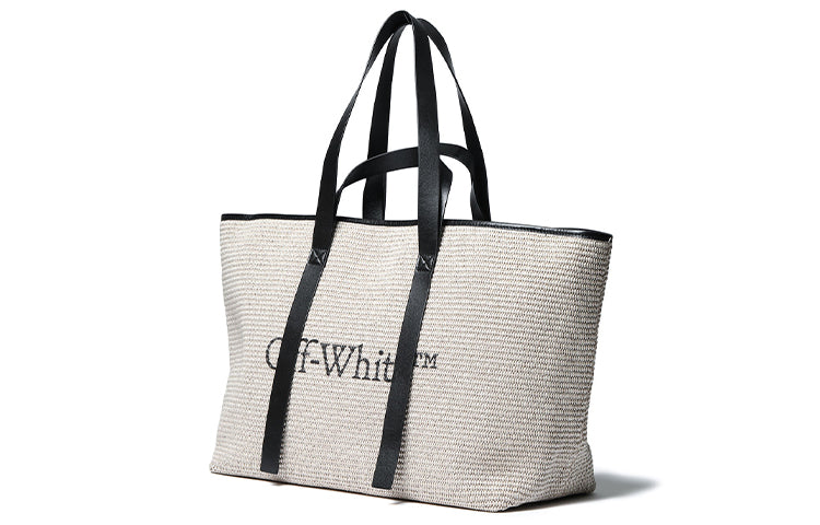 (WMNS) Off-White Logo Printing Shoulder Bag Beige OFWBG094016XEBGB