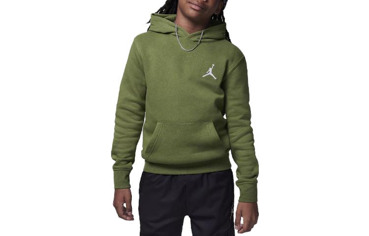 (GS) Air Jordan MJ Pullover Hoodie 'Sky J Light Olive' 95C551-EF9