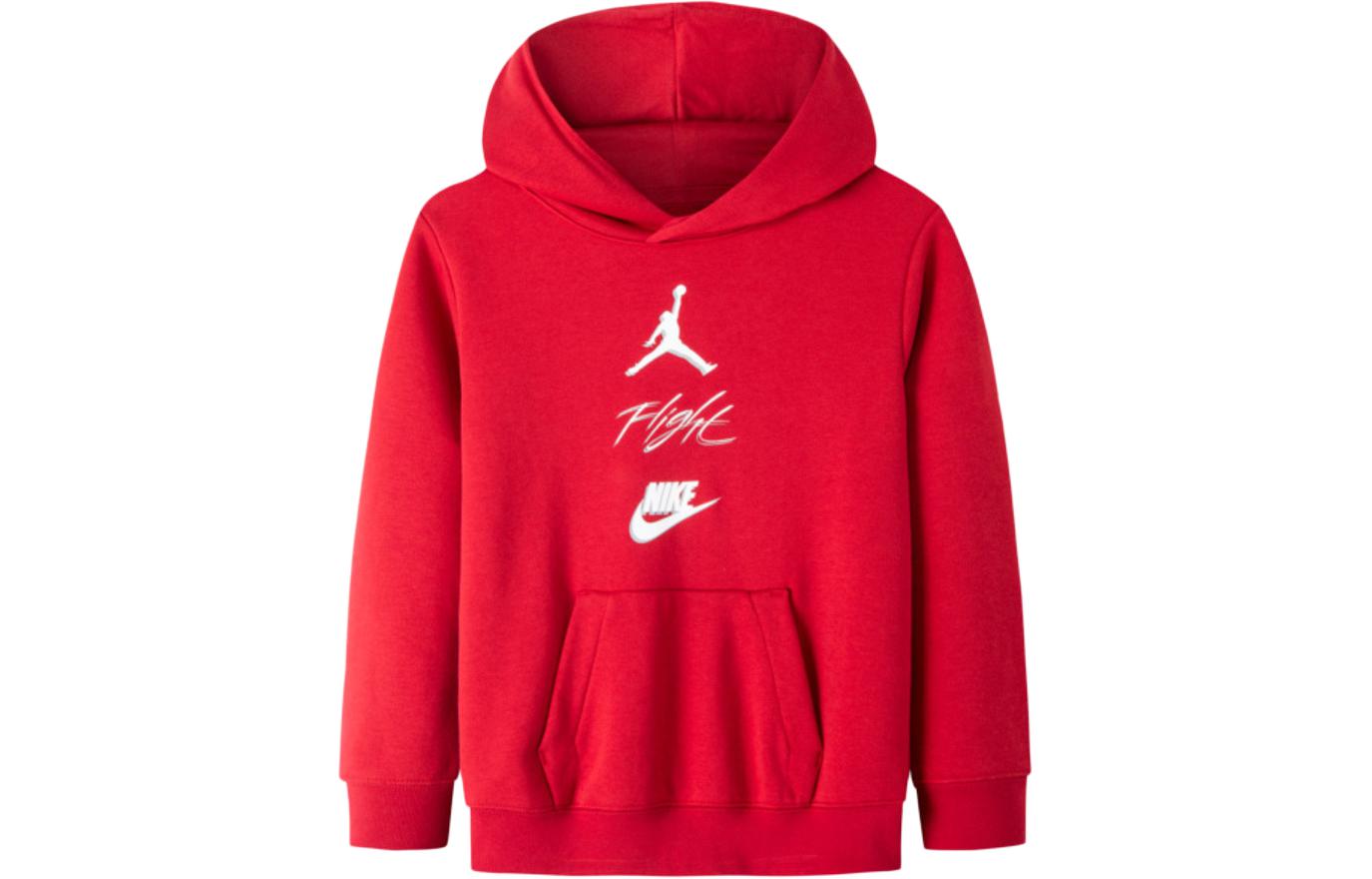 (PS) Air Jordan Logo Flight Hoodie 'Red' DV9526-687