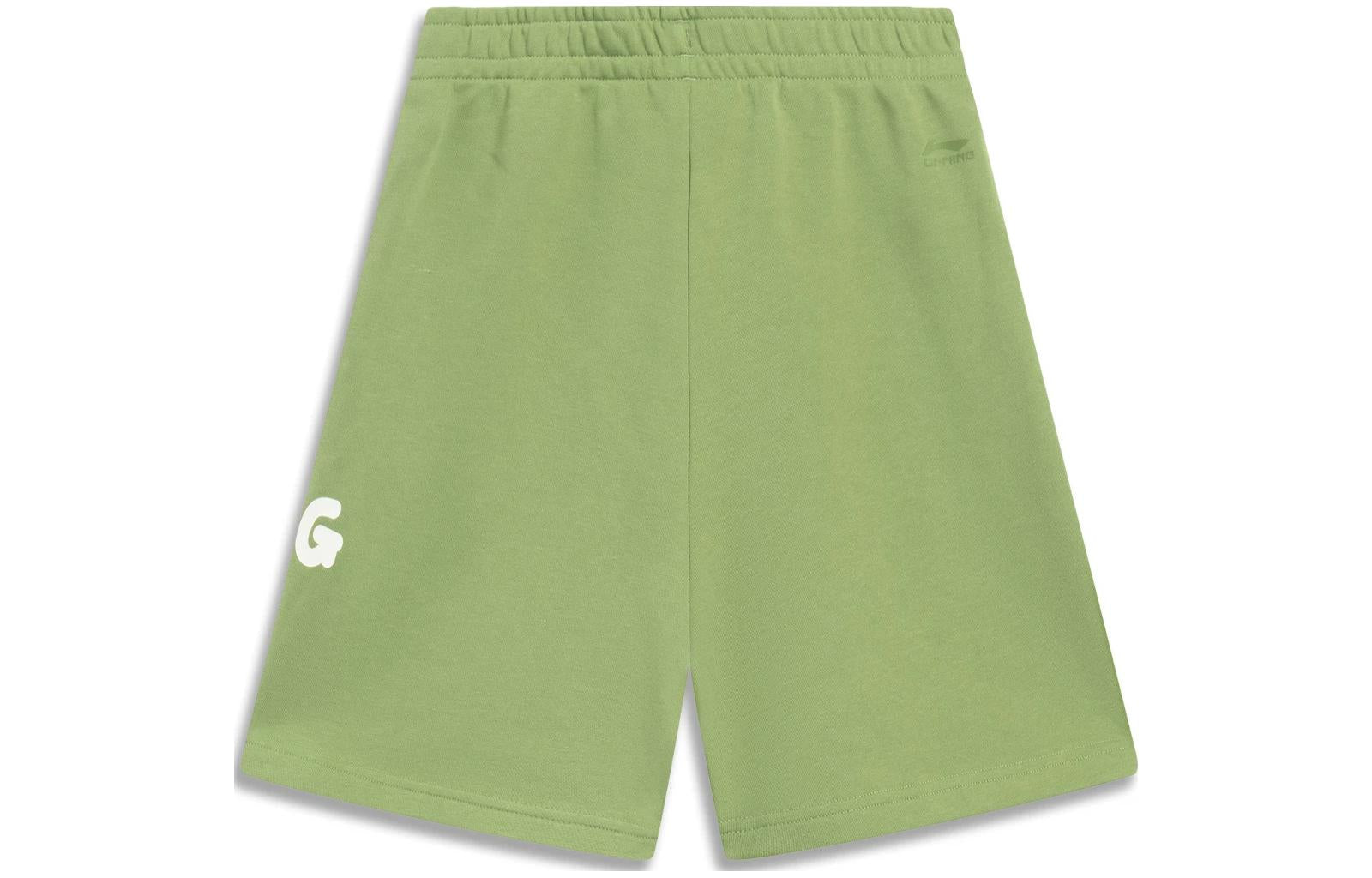 (WMNS) Li-Ning Graphic Shorts 'Green' AKST664-3