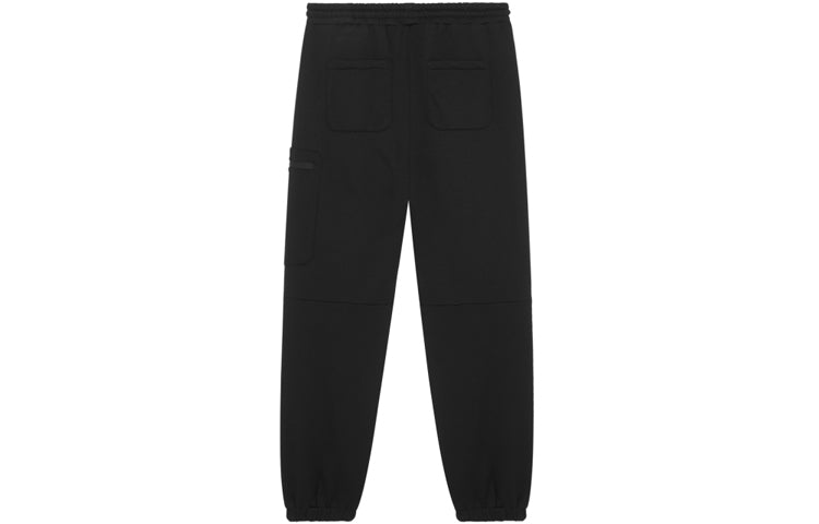 New Balance Logo Fleece Striped Joggers Asia Sizing 'Black' 6LB42123-BK