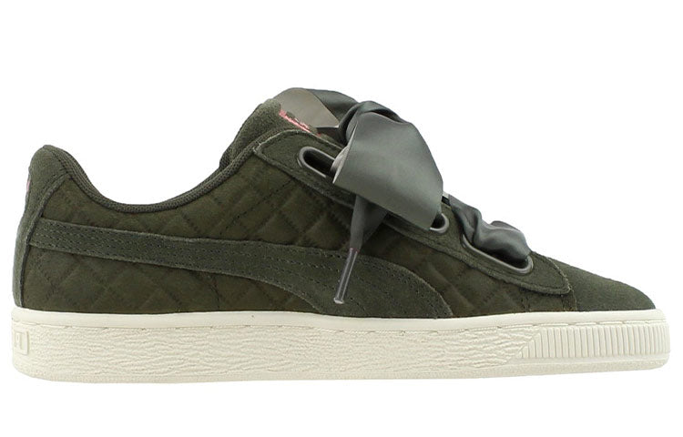 (WMNS) PUMA Suede Heart Quilt 'Olive Night' 365462-03