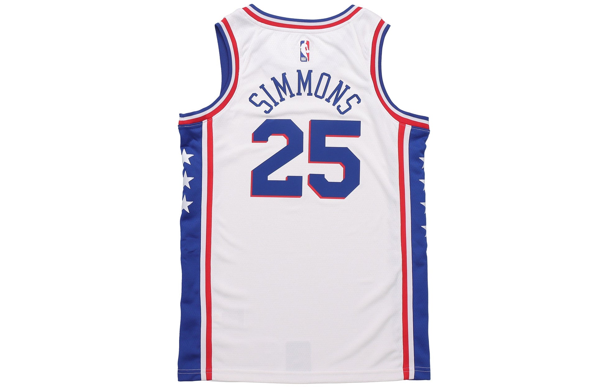 Nike NBA 2019-20 Season SW Fan Edition Philadelphia 76ers Home Simmons 2 No. 5 White CJ7677-102