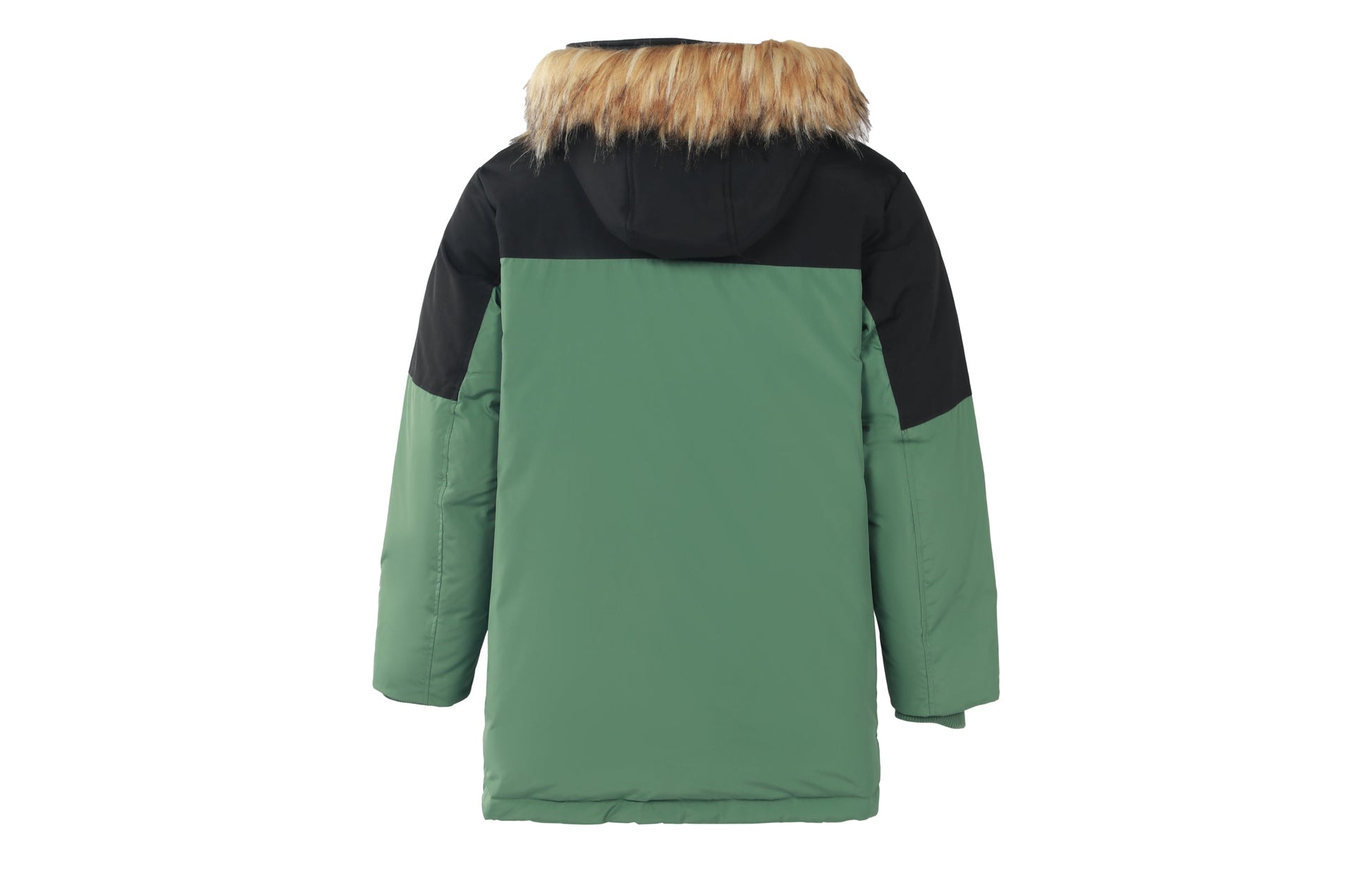 New Balance Color Block Down Jacket Asia Sizing 'Green Black' AMJ23355-JD
