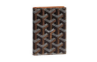 GOYARD SAINT-MARC Canvas Cowhide Card Holder Unisex Brown