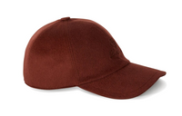 Loro Piana Sheep Wool Cashmere Baseball Caps Men's Red