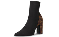 LOUIS VUITTON Matchmake Ankle-Length Boots Women's Black