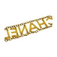 CHANEL 1990 2000s Logo lettering Bracelet