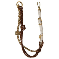 MIU MIU Fabric Bag Charm Bag Accessory Women's Tobacco & Pink Mist White