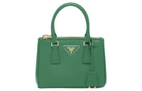 PRADA Galleria Killer Bag Leather Shoulder Bag Crossbody Bag Handbag Mini Women's Mango Green