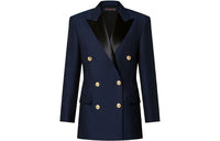 LOUIS VUITTON Double-Breasted Mohair Blazer