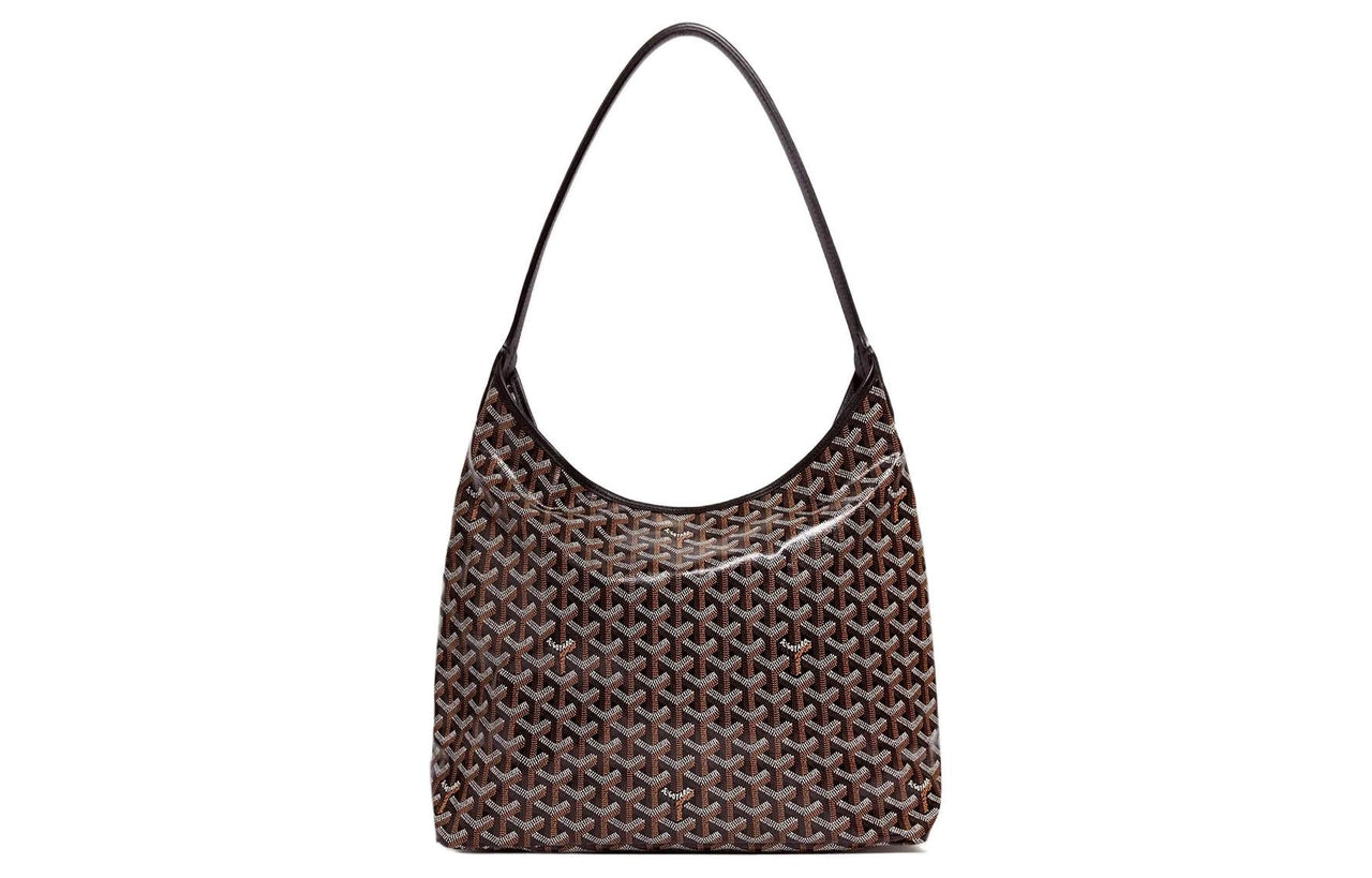 GOYARD Bohème Hobo Canvas With Leather Hobo Bag Shoulder Bag Shoulder Bag Women's Black/Pink Large Heart Edition