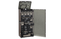 LOUIS VUITTON Canvas Coated With Hand-Stitched Crocodile Leather Hard Case Storage Box Unisex Black