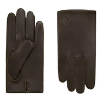 HERMES Calfskin Gloves Men's Mocha