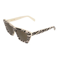 CELINE Cat Eye Sunglasses Women's Black White