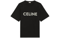 CELINE Loose Studded Cotton T shirt