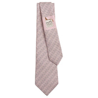 HERMES Mulberry Silk Ties Men's Pink